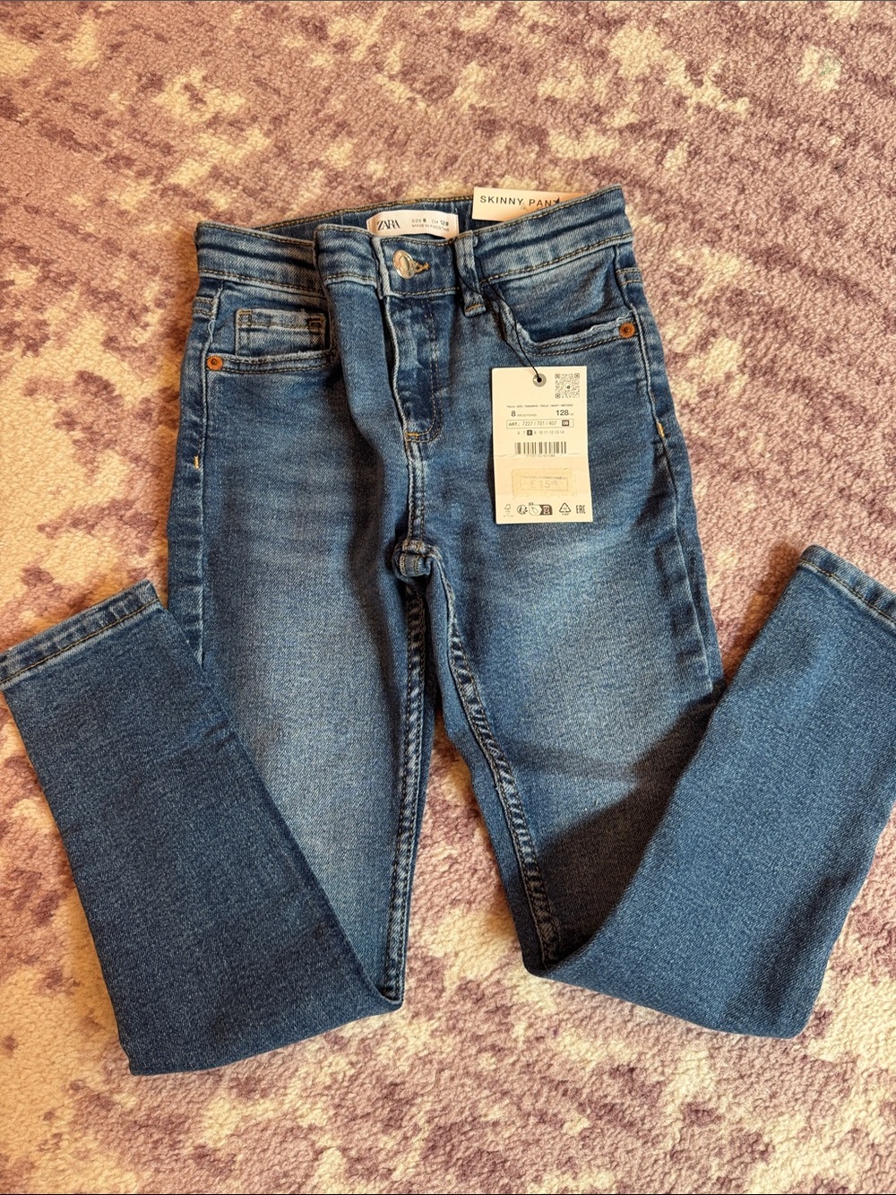 ZARA Kids Skinny Jeans - Medium Blue Wash size 8